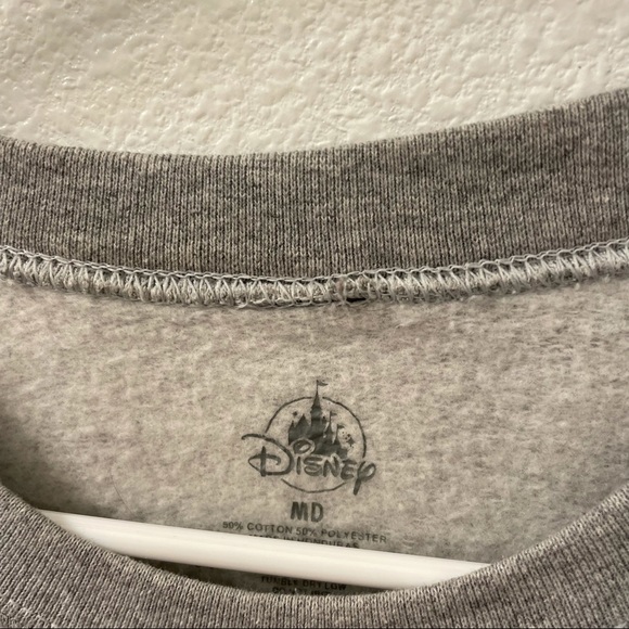 Disney Mickey Mouse sweatshirt gray medium Disney sweatshirt gray sweatshirt - Picture 5 of 6